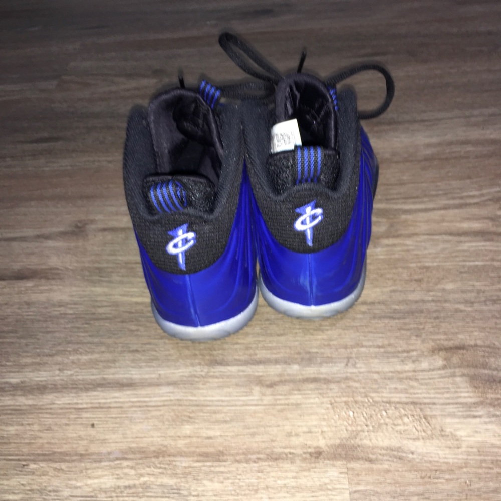 Nike Kids Black and Blue Nike foamposite Sneakers - Picture 4 of 9
